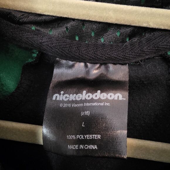 Nickelodeon Teenage Mutant Ninja Turtles Hoodie Mens Large Black Green 90's - Picture 6 of 9